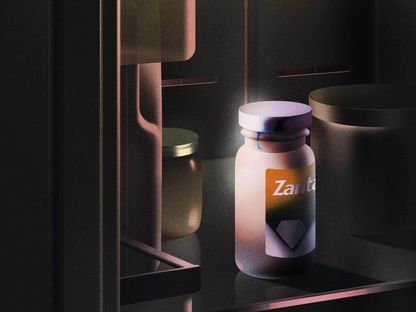 قاروة دواء \"زنتاك\" الذي سُحب من السوق - المصدر: بلومبرغ