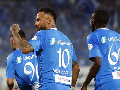 نيمار بمباراة الهلال والشباب في الرياض، 29 سبتمبر 2023 - المصدر: بلومبرغ