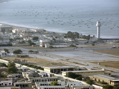 قوارب في بحر العرب قبالة ساحل جوادر، بلوشستان، باكستان، يوم الثلاثاء، 4 يوليو 2018. - المصدر: بلومبرغ