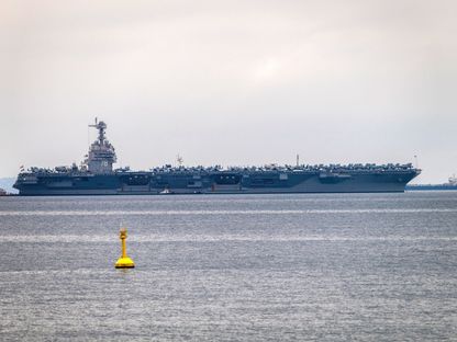 أكبر سفينة حربية في العالم، \"يو إس إس جيرالد آر. فورد\"، وصلت بالفعل قبالة ساحل إسرائيل  - SOPA Images/Light Rocket