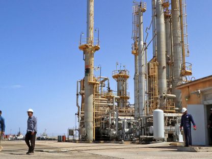 ميناء البريقة النفطي في مرسى البريقة ، على بعد حوالي 270 كم غرب مدينة بنغازي بشرق ليبيا. - المصدر: غيتي إيمجز