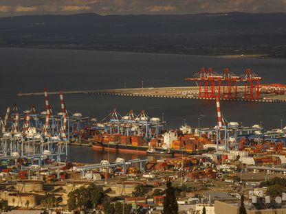 منظر عام لميناء حيفا - المصدر: بلومبرغ
