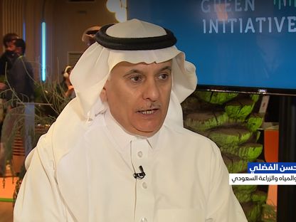 وزير البيئة والمياه والزراعة السعودي، عبد المحسن الفضلي في لقاء مع الشرق - المصدر: الشرق
