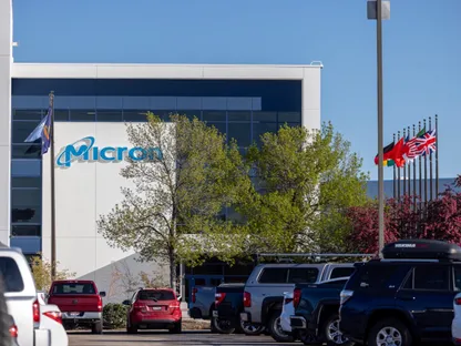 مقر شركة \"مايكرون تكنولوجي\" في مدينة بويز، في ولاية أيداهو الأميركية - بلومبرغ