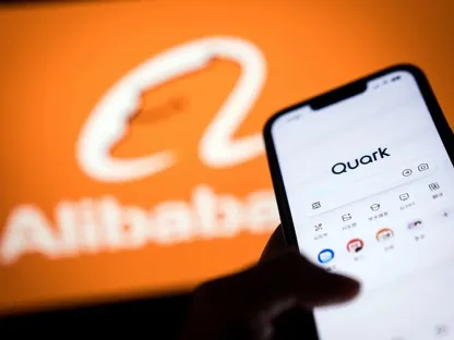 تطبيق \"كوارك\" للذكاء الاصطناعي من شركة \"علي بابا\" الصينية على شاشة هاتف ذكي - بلومبرغ