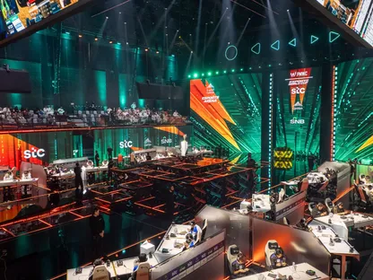 فعالية كأس العالم للرياضات الإلكترونية 2025 في بوليفارد سيتي أرينا في الرياض، المملكة العربية السعودية. 2 أغسطس. - بلومبرغ