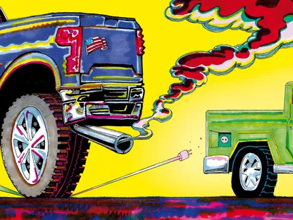 صورة تعبيرية عن فوز الشاحنات التقليدية على الكهربائية في السوق الأميركية - بلومبرغ