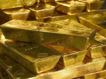 سبائك ذهب. الصين شهدت قفزة حادة في تداولات الذهب الأسبوع الماضي - المصدر: بلومبرغ