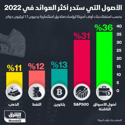 إنفوغراف.. الأسواق الناشئة ستدر أكثر العوائد في 2022