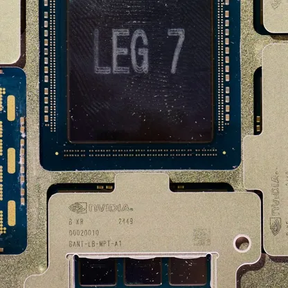 رقائق "كوانتم إكس" من إنتاج شركة "إنفيديا" خلال فعاليات معرض الإلكترونيات الاستهلاكية 2026 في لاس فيغاس، الولايات المتحدة - بلومبرغ