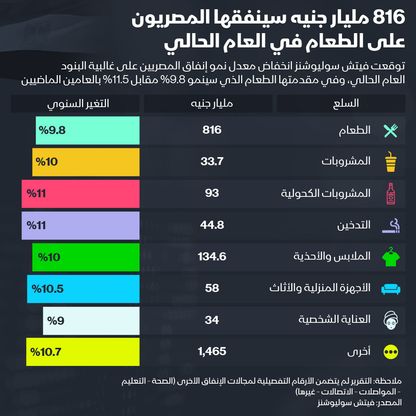 أين ينفق المصريون أموالهم؟ - المصدر: بلومبرغ