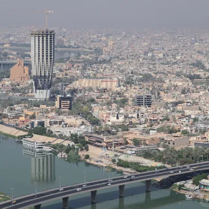 صورة جوية للعاصمة العراقية بغداد - المصدر: بلومبرغ