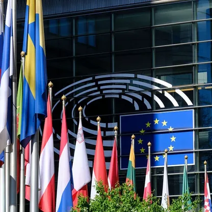 البرلمان الأوروبي في بروكسل - بلومبرغ