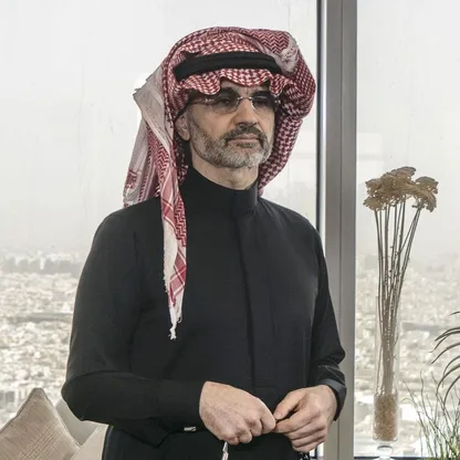 الأمير الوليد بن طلال، مؤسس ورئيس "المملكة القابضة" - المصدر: بلومبرغ