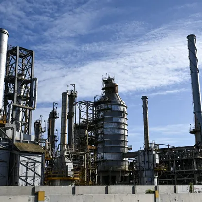 مصفاة لتكرير النفط في بورتو كابيلو، ولاية كارابوبو، فنزويلا - أ. ف. ب - Getty Images