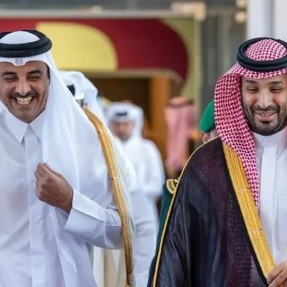 ولي العهد السعودي الأمير محمد بن سلمان يستقبل أمير قطر الشيخ تميم بن حمد قبل قمة خليجية استثنائية في جدة يوم 28 أبريل 2026 - وكالة الأنباء السعودية