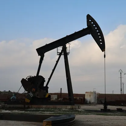 جانب من حقل الغدير النفطي في محافظة الحسكة، سوريا، 9 فبراير 2026 - الشرق