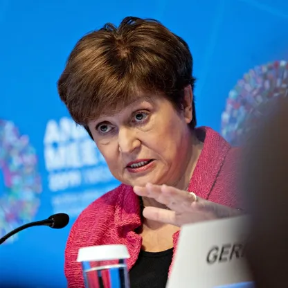 كريستالينا غورغييفا، مديرة صندوق النقد الدولي - المصدر: بلومبرغ