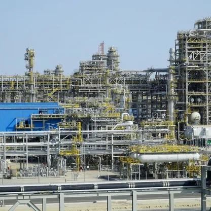 منشآت الزور للنفط والغاز في جنوب دولة الكويت - المصدر: بلومبرغ