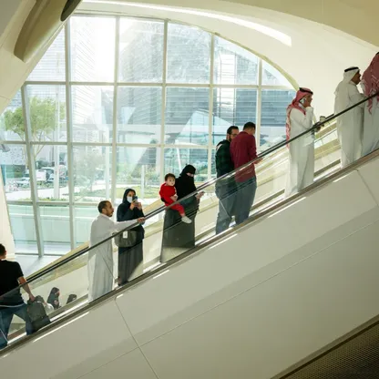 صورة من داخل محطة مترو مركز الملك عبدالله المالي في الرياض، المملكة العربية السعودية - بلومبرغ