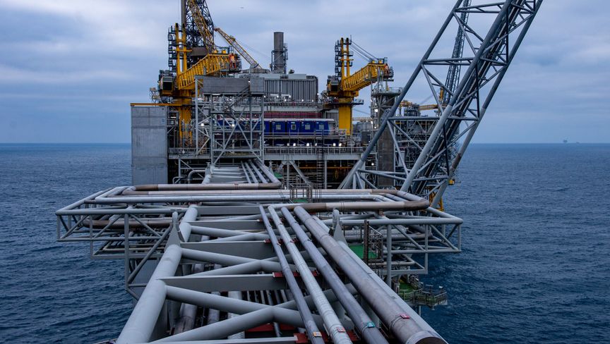 منصة بحرية للتنقيب عن النفط في بحر الشمال، النرويج - المصدر: بلومبرغ