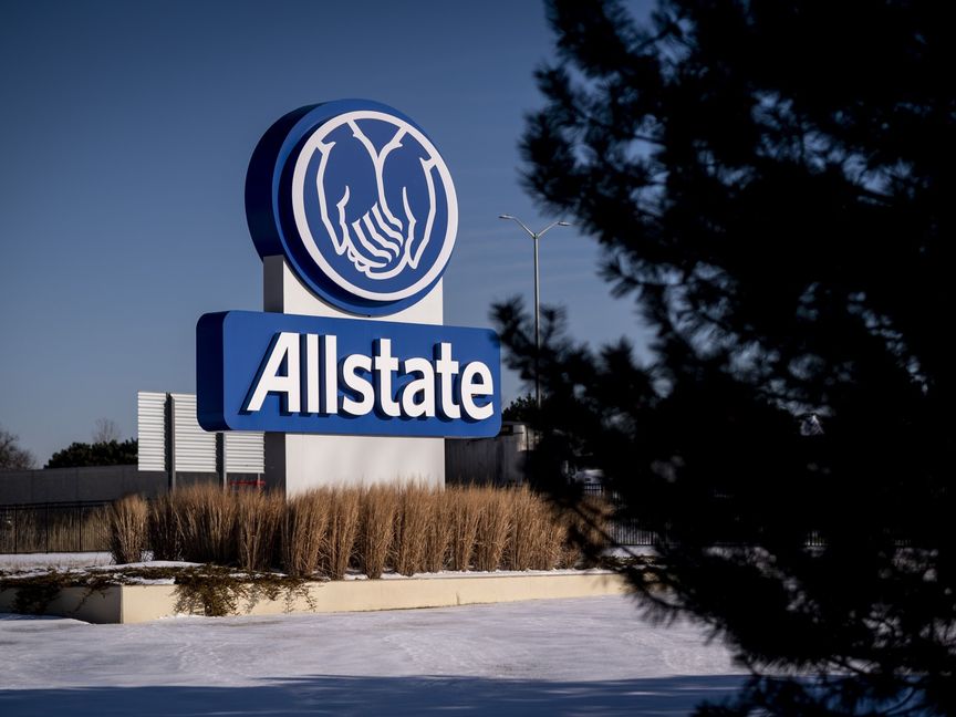 لافتة تحول العلامة التجارية لشركة "Allstate" الأمريكية - المصدر: بلومبرغ