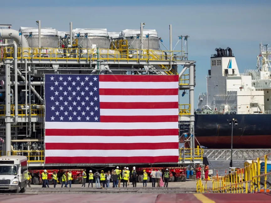 منشأة تصدير الغاز الطبيعي المسال التابعة لشركة "فينتشر غلوبال" في بورت سولفور، لويزيانا، الولايات المتحدة - بلومبرغ