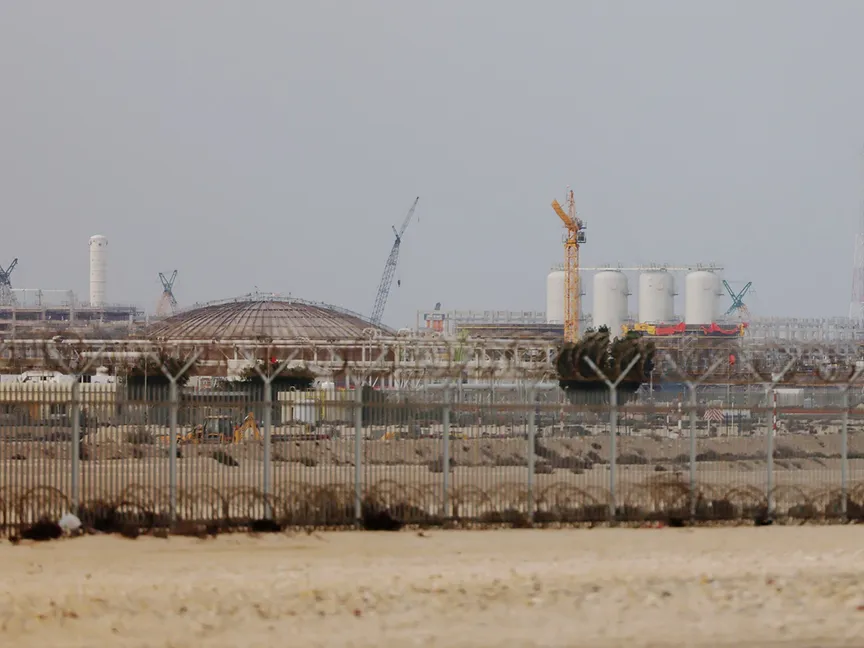 مدينة رأس لفان الصناعية حيث تنتج قطر الغاز الطبيعي المسال شمال الدوحة - بلومبرغ