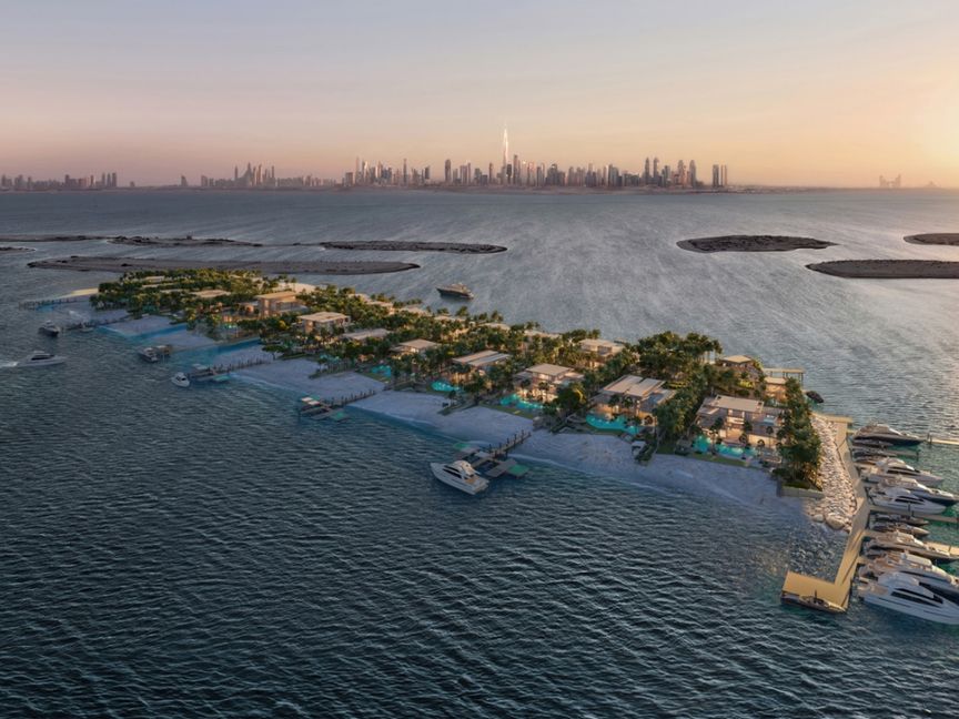صورة توضيحية لمشروع جزيرة "آمالي" في دبي، الإمارات - المصدر: بلومبرغ