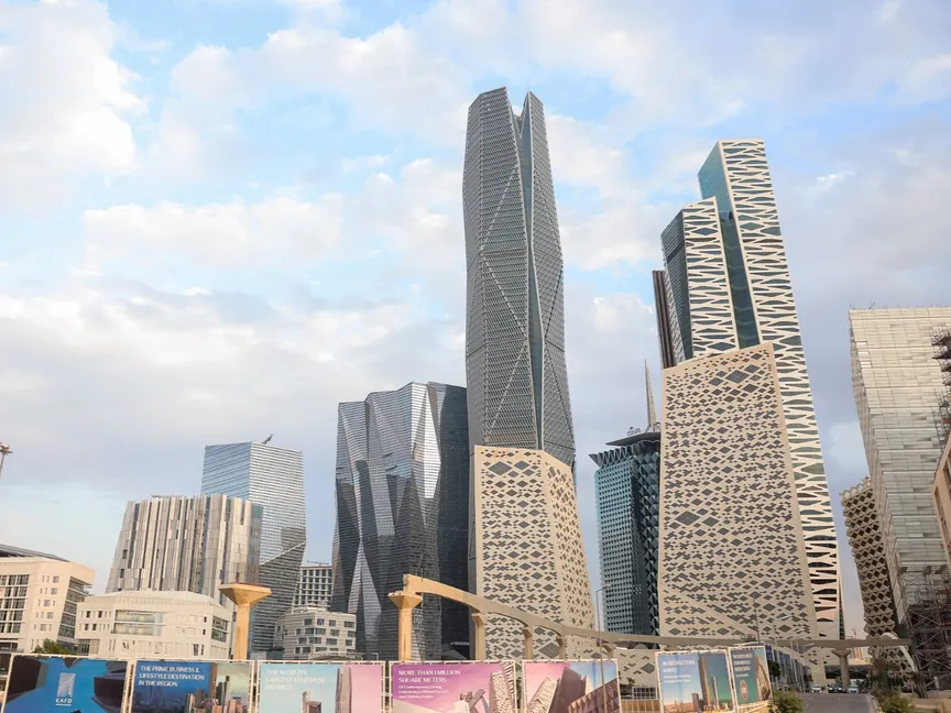 برج "صندوق الاستثمارات العامة" في مركز الملك عبدالله المالي في الرياض - بلومبرغ