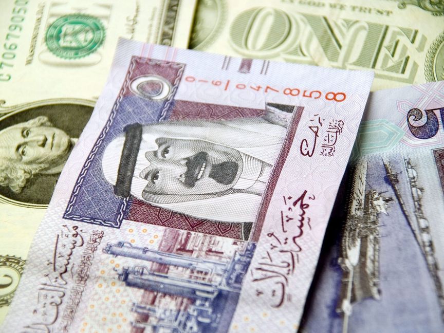 الريال السعودية مقابل الدولار الأمريكي - بلومبرغ