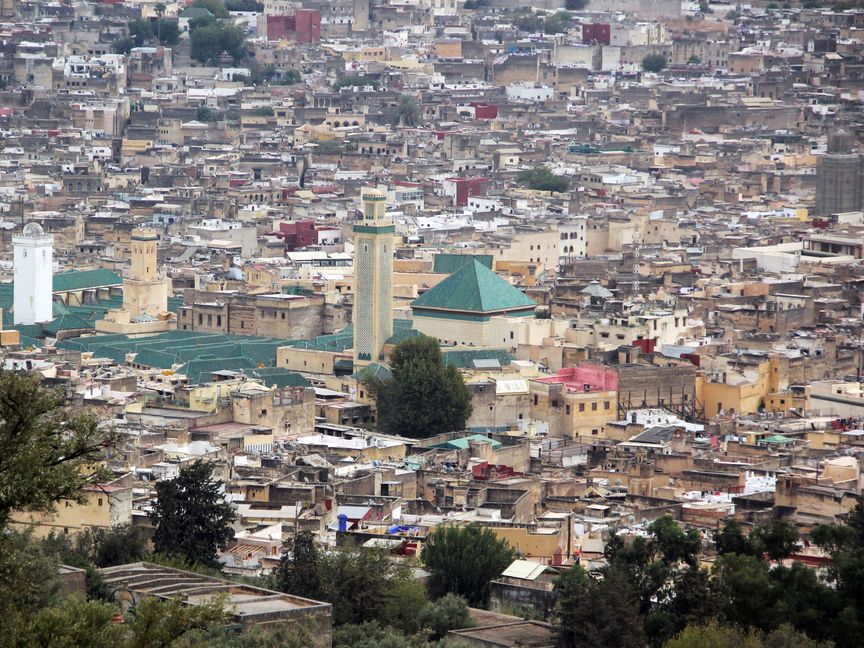 منظر عام يظهر مدينة فاس الأثرية. المغرب - المصدر: بلومبرغ