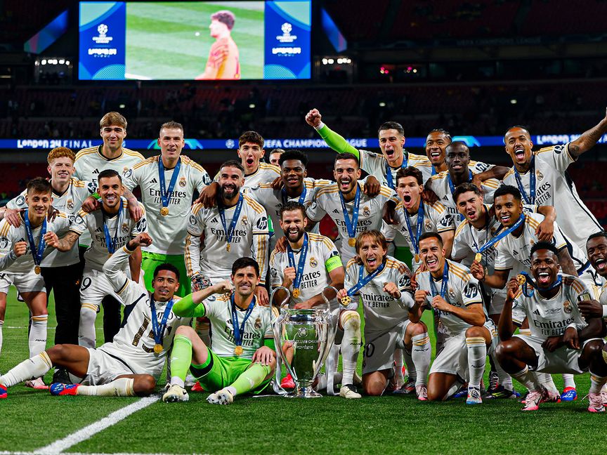 تتويج فريق ريال مدريد بدوري أبطال أوروبا 2024 - المصدر: حساب النادي على إكس