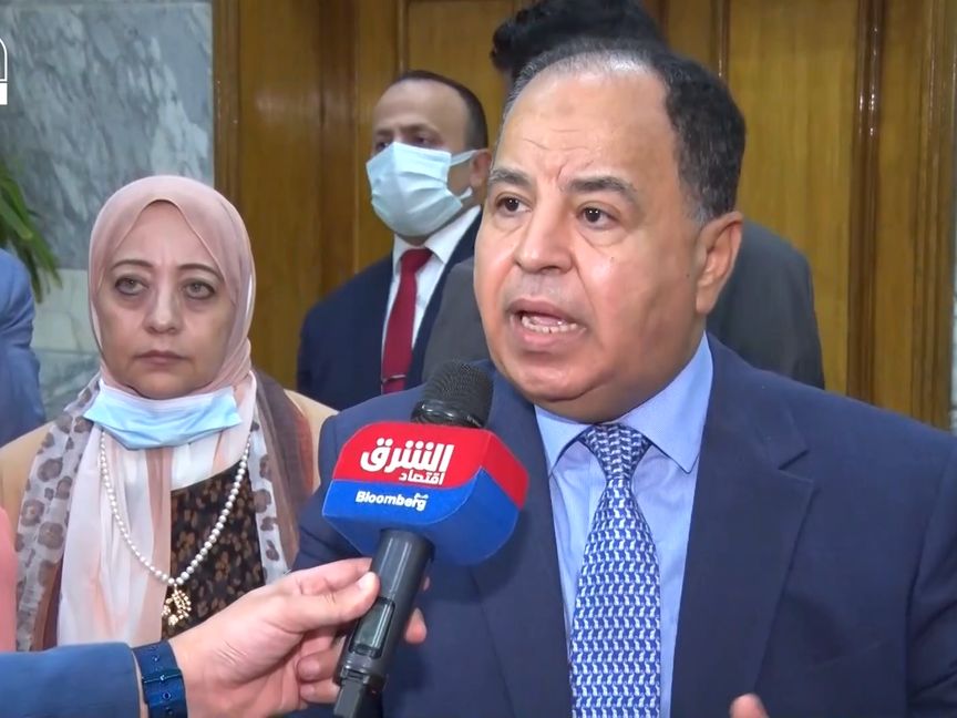 محمد معيط، وزير المالية المصري، في مقابلة مع "اقتصاد الشرق مع بلومبرغ" بالقاهرة. مصر - المصدر: الشرق