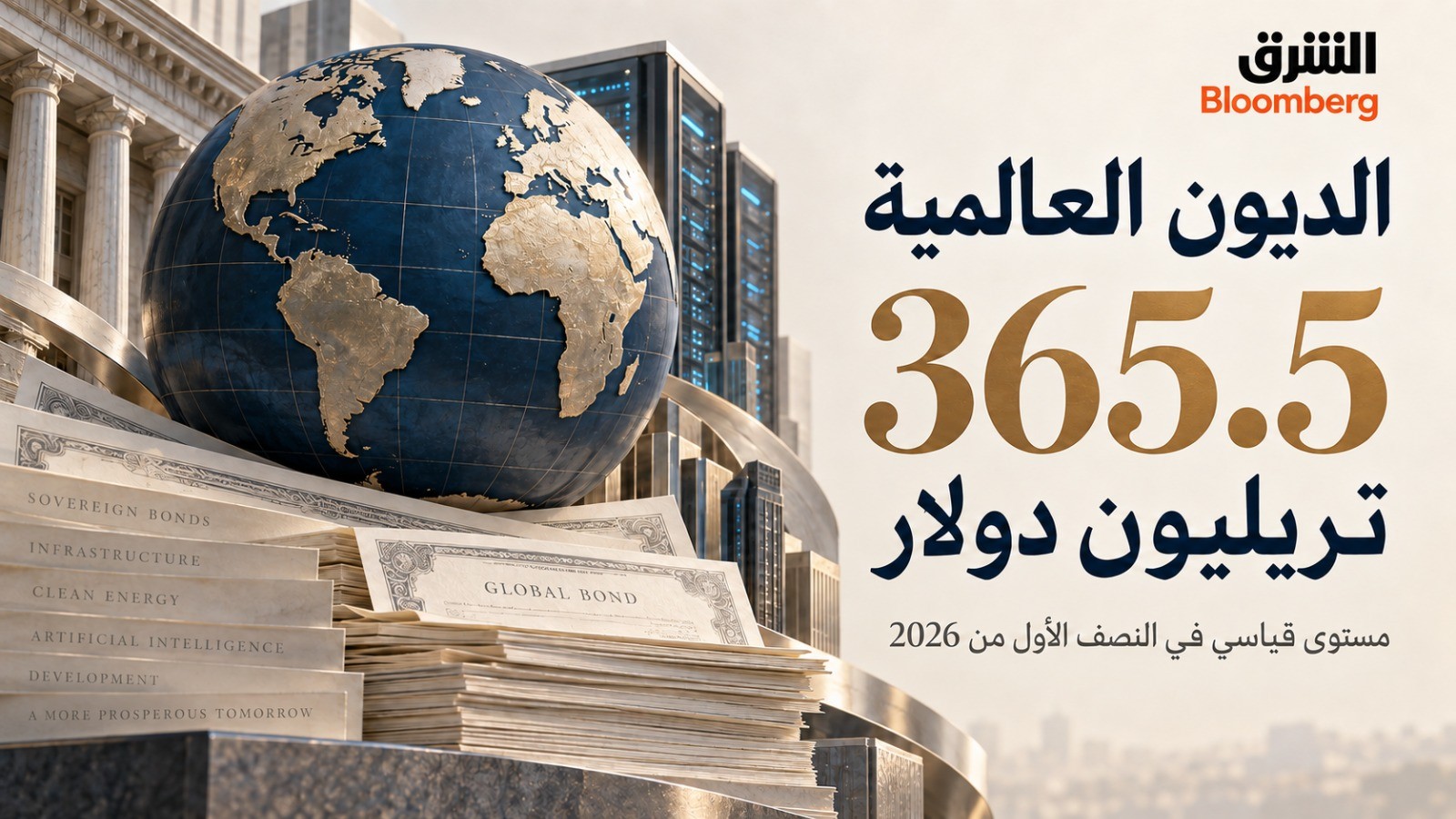 ديون العالم تتجاوز 365 تريليون دولار للمرة الأولى رغم ارتفاع كلفة الاقتراض 