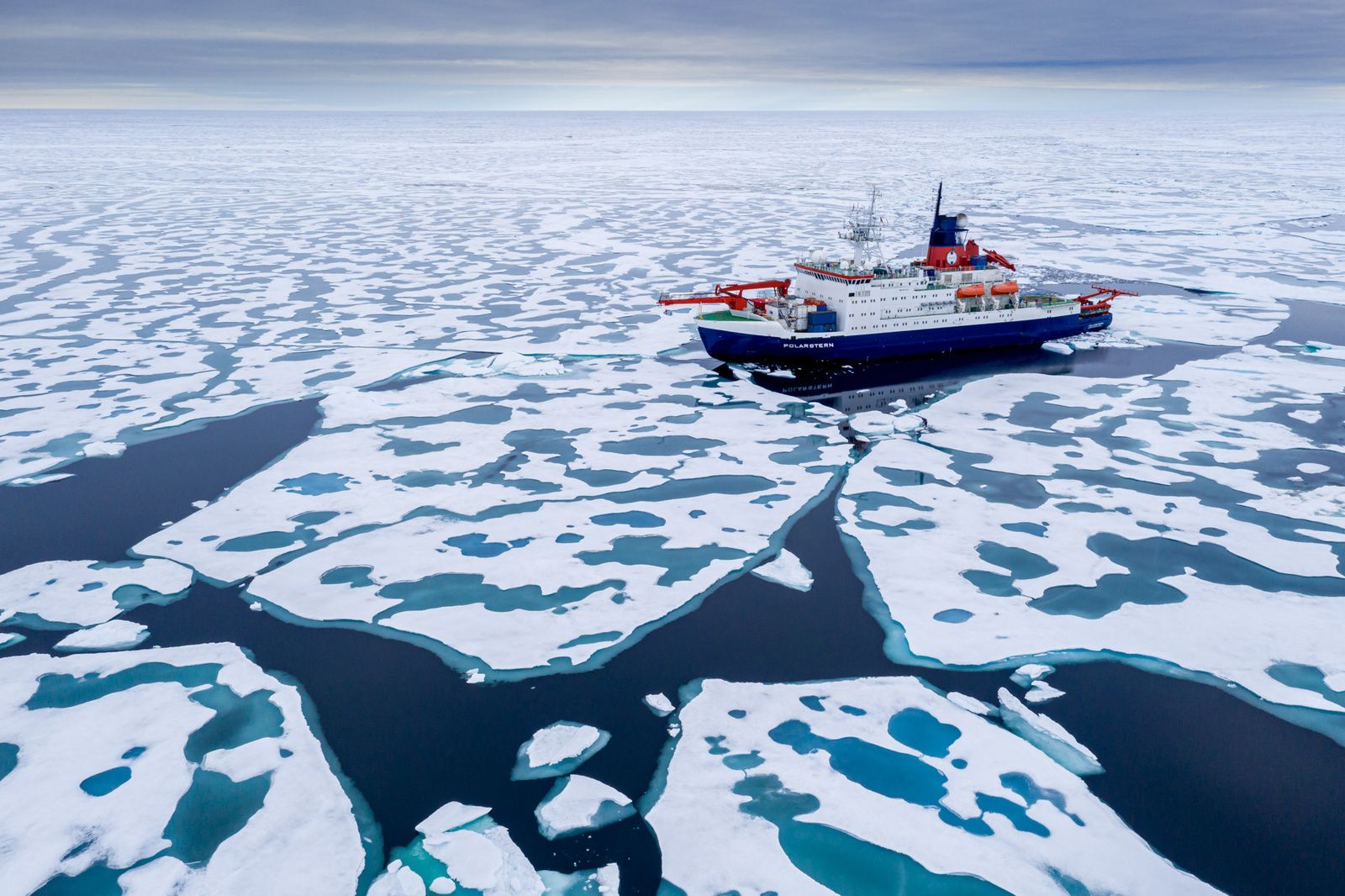 Roberta Pirazzini prepares a drone for flight over the Arctic on September 1.  Source: Jan Rohde/Alfred-Wegener-Institut