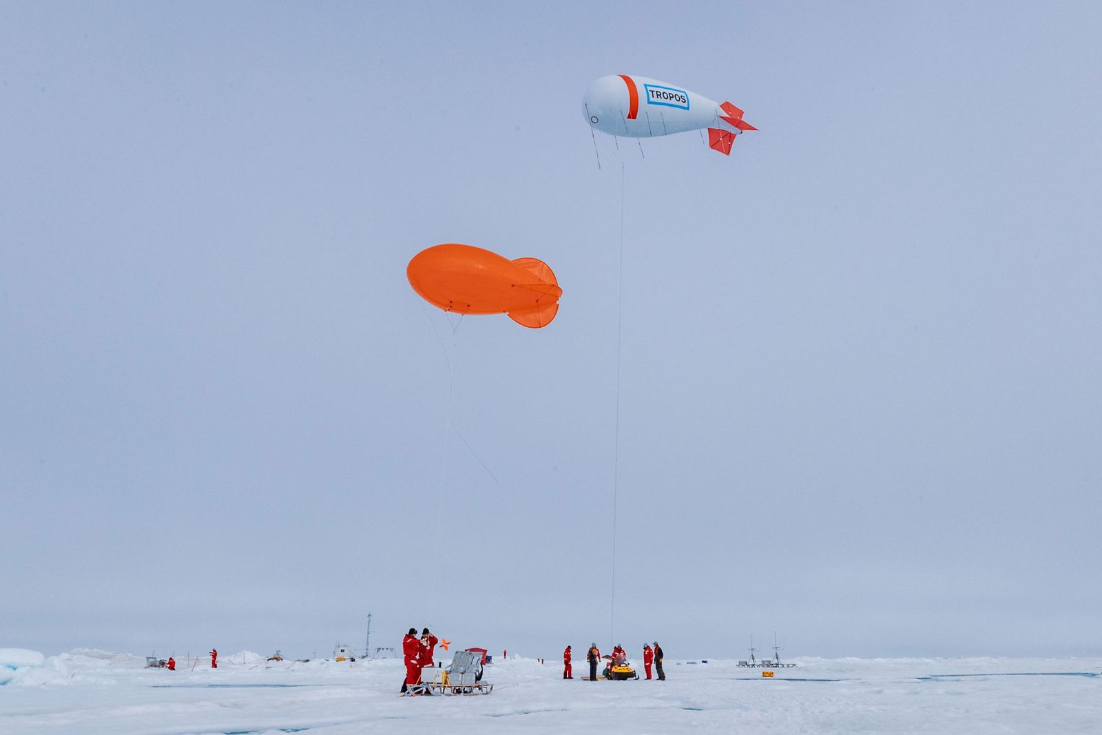 Roberta Pirazzini prepares a drone for flight over the Arctic on September 1.  Source: Jan Rohde/Alfred-Wegener-Institut