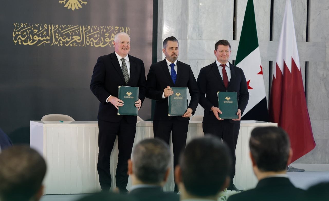 جانب من حفل توقيع مذكرة تفاهم بين الشركة السورية للبترول وشركة شيفرون الدولية وشركة باور إنترناشونال القابضة، لأول حقل بحري في الجمهورية العربية السورية، دمشق، سوريا (المصدر: الشركة السورية للبترول)