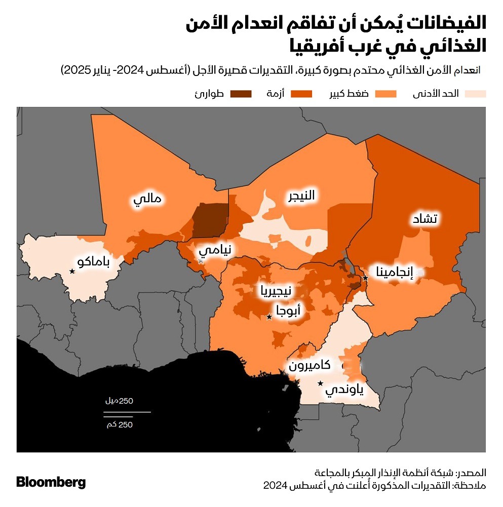 تعاني بعض دول أفريقيا من دمار هائل في الأراضي الزراعية وغرق المواشي وتلف المحاصيل بسبب الفيضانات